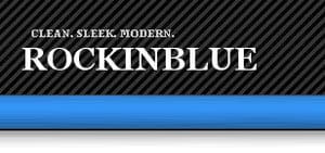 WordPress theme rockin mėlynos